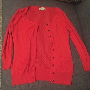 H&M red cardigan